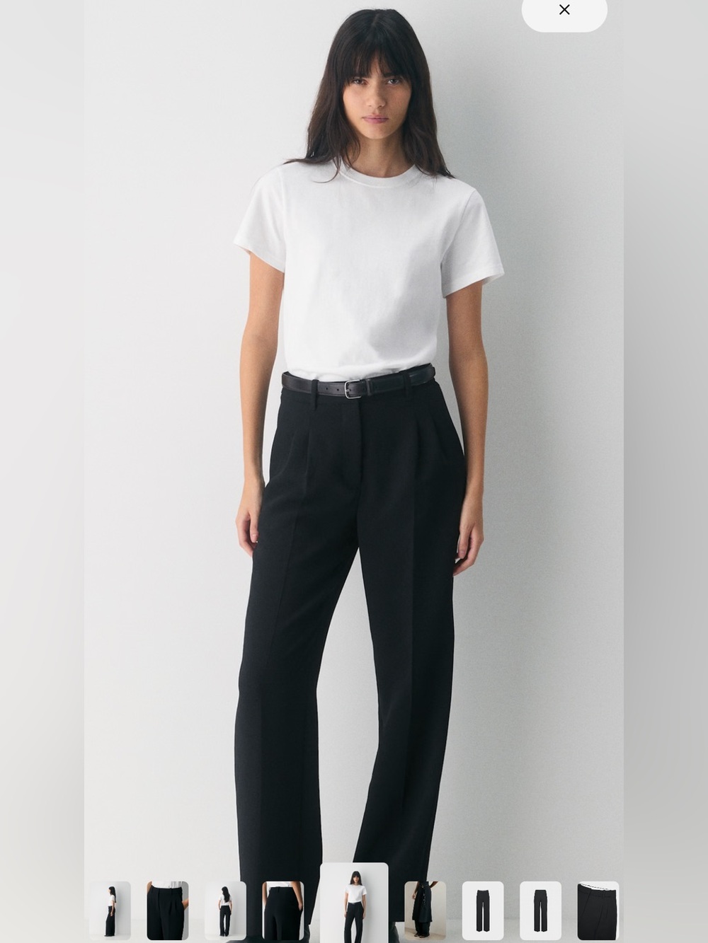 Aritzia Wilfred Black Effortless Pants (Regular length)